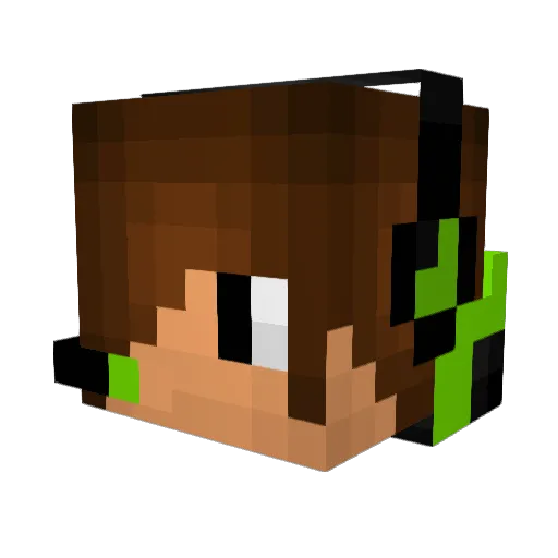 acwong Minecraft avatar head, 3D render