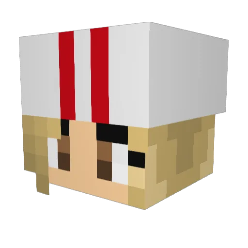 acyo Minecraft avatar head, 3D render