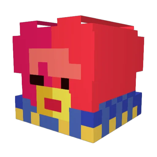 ad0gaj Minecraft avatar head, 3D render