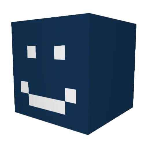 ad4n_x Minecraft avatar head, 3D render