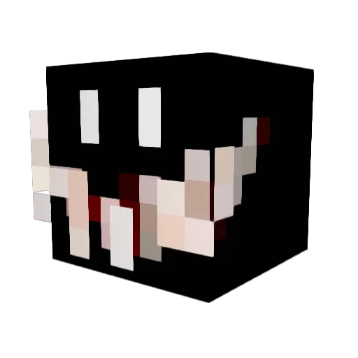 ad8ball Minecraft avatar head, 3D render
