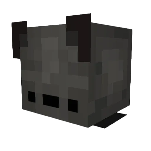 ad_en Minecraft avatar head, 3D render