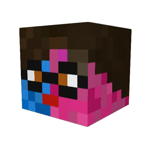 adaanrz Minecraft avatar head, 3D render