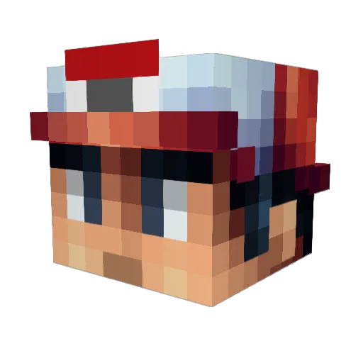 adaboi2 Minecraft avatar head, 3D render
