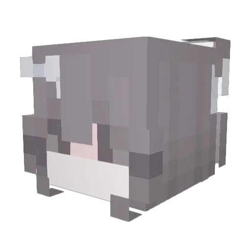 adacadro Minecraft avatar head, 3D render