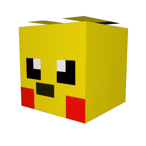 adack1234 Minecraft avatar head, 3D render