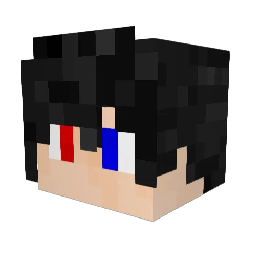 adafsg Minecraft avatar head, 3D render