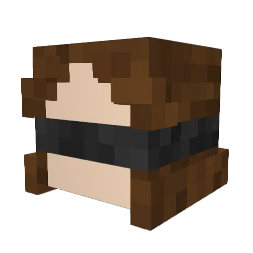 adaig Minecraft avatar head, 3D render