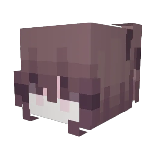 adalcna Minecraft avatar head, 3D render