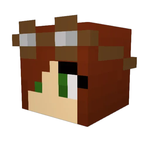 adalia8 Minecraft avatar head, 3D render
