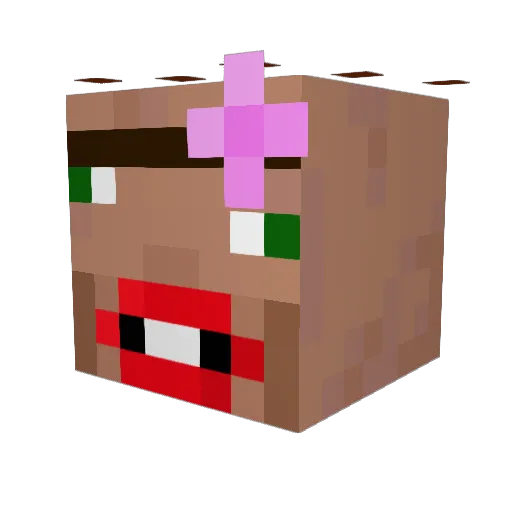 adalsdlawawd Minecraft avatar head, 3D render