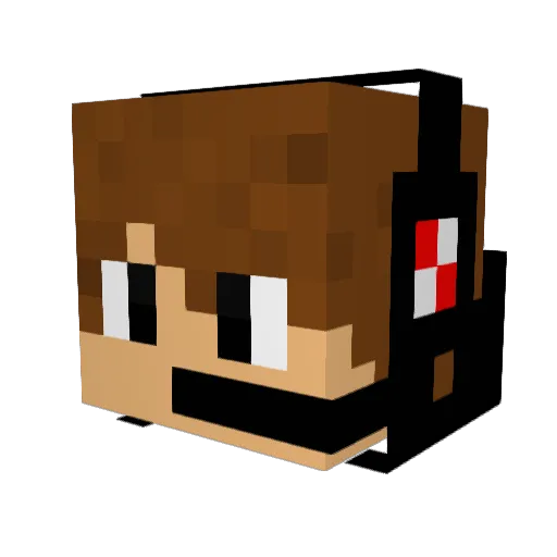 adam123ftw Minecraft avatar head, 3D render
