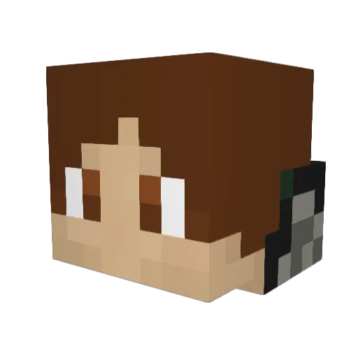 adam6177 Minecraft avatar head, 3D render