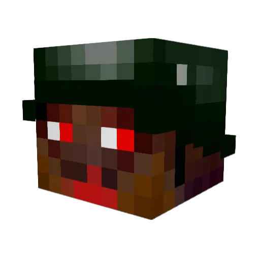 adam663 Minecraft avatar head, 3D render