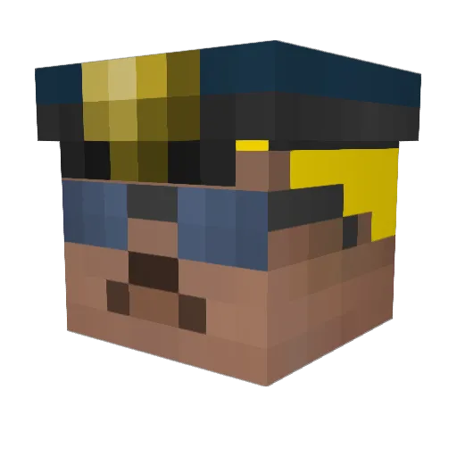 adam_bo Minecraft avatar head, 3D render