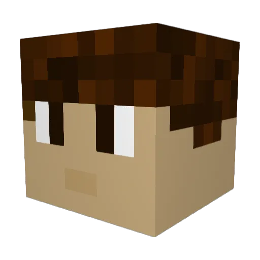 adam_s937 Minecraft avatar head, 3D render