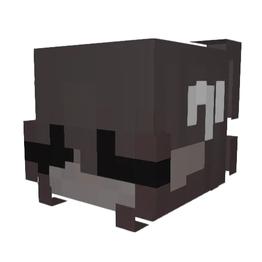 adamaguy Minecraft avatar head, 3D render