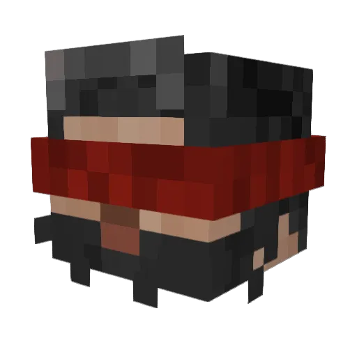 adamanga Minecraft avatar head, 3D render