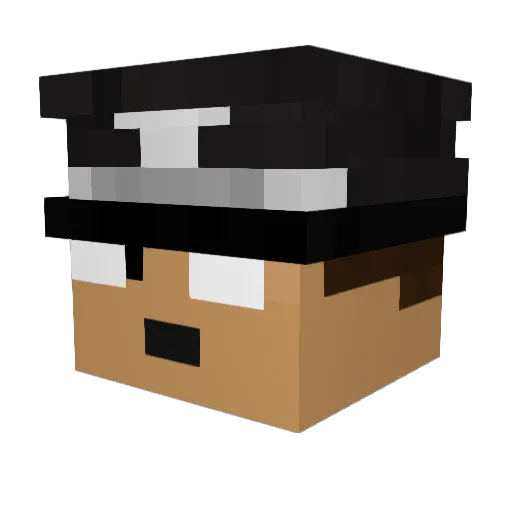 adambbowers64 Minecraft avatar head, 3D render