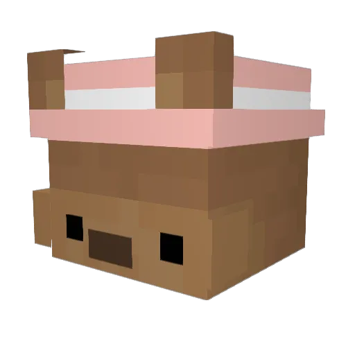 adambla Minecraft avatar head, 3D render