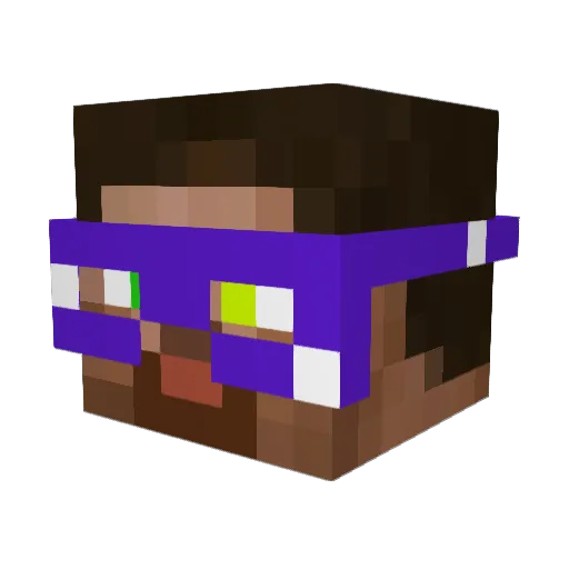 adamdelos Minecraft avatar head, 3D render