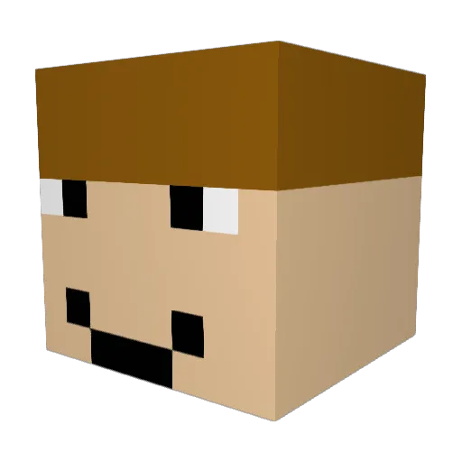 adamex1234 Minecraft avatar head, 3D render