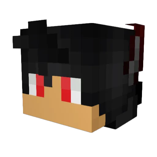 adamgonskaikru Minecraft avatar head, 3D render