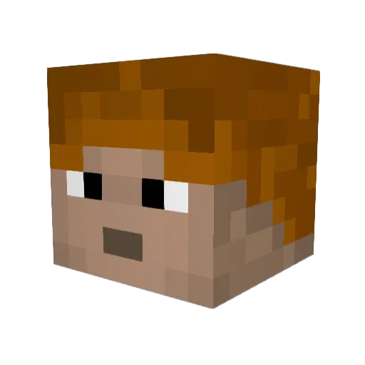 adamgrove999 Minecraft avatar head, 3D render