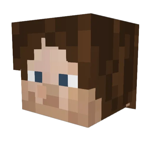 adamhadada Minecraft avatar head, 3D render