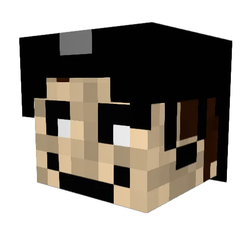 adamheinze Minecraft avatar head, 3D render