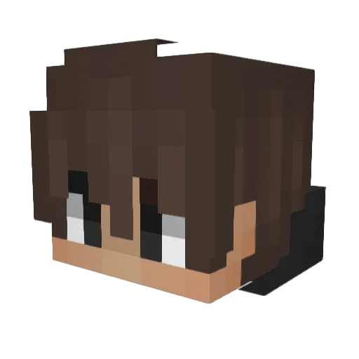 adamidsiuuu Minecraft avatar head, 3D render