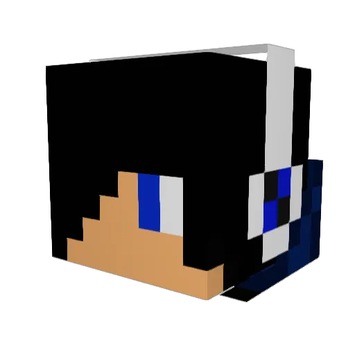 adamk35 Minecraft avatar head, 3D render