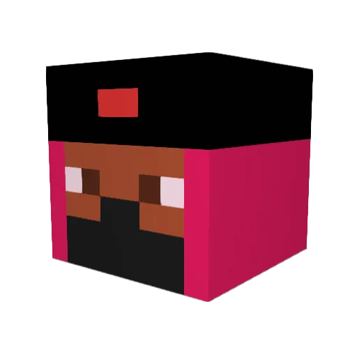 adamlandesman Minecraft avatar head, 3D render