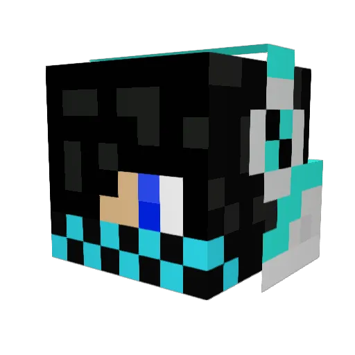 adamstone Minecraft avatar head, 3D render