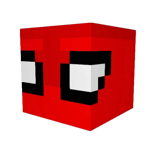 adamus3000 Minecraft avatar head, 3D render