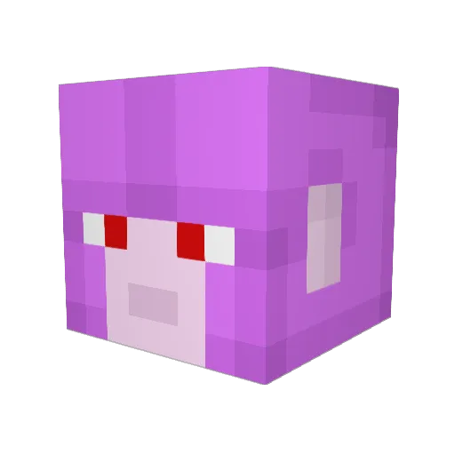 adamviper Minecraft avatar head, 3D render