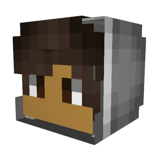 adan18 Minecraft avatar head, 3D render