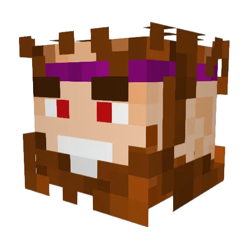 adang333 Minecraft avatar head, 3D render