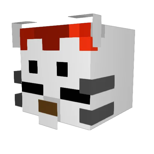 adanmedina Minecraft avatar head, 3D render