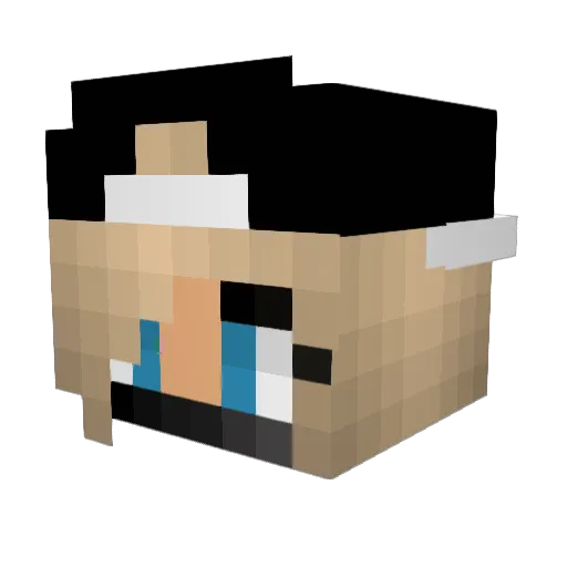 adanpro Minecraft avatar head, 3D render