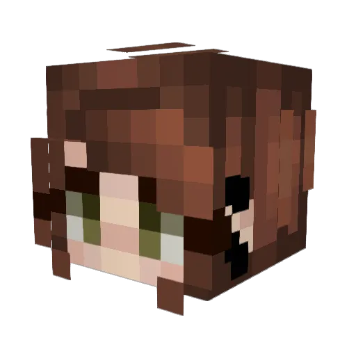 adarah22 Minecraft avatar head, 3D render