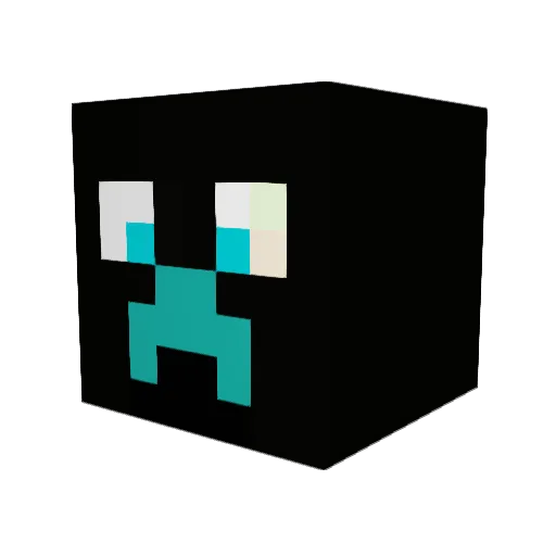 adaws500 Minecraft avatar head, 3D render