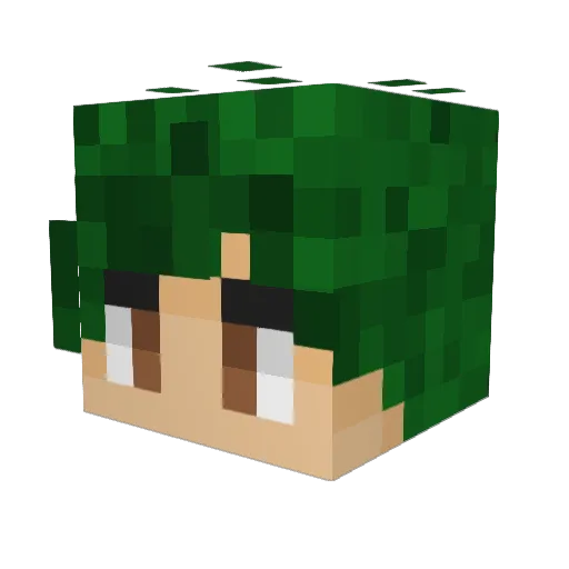 adayxd Minecraft avatar head, 3D render