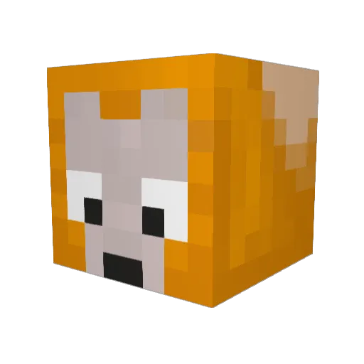 adb809 Minecraft avatar head, 3D render