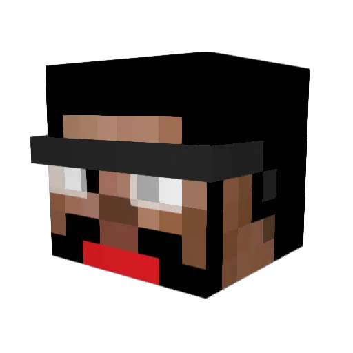 adbalaz Minecraft avatar head, 3D render