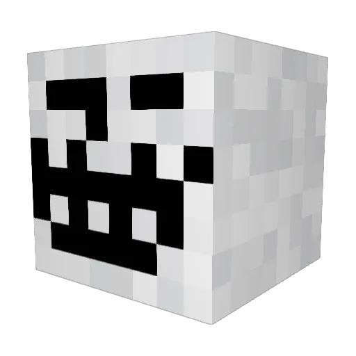 adblkbuster Minecraft avatar head, 3D render