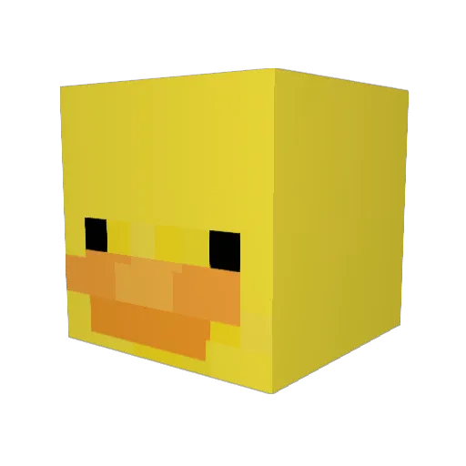 addbeanss Minecraft avatar head, 3D render