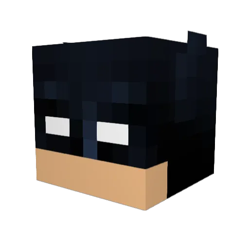 adde_p Minecraft avatar head, 3D render