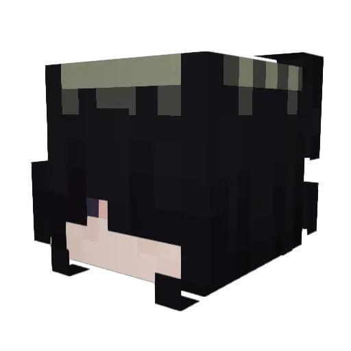 addehh Minecraft avatar head, 3D render