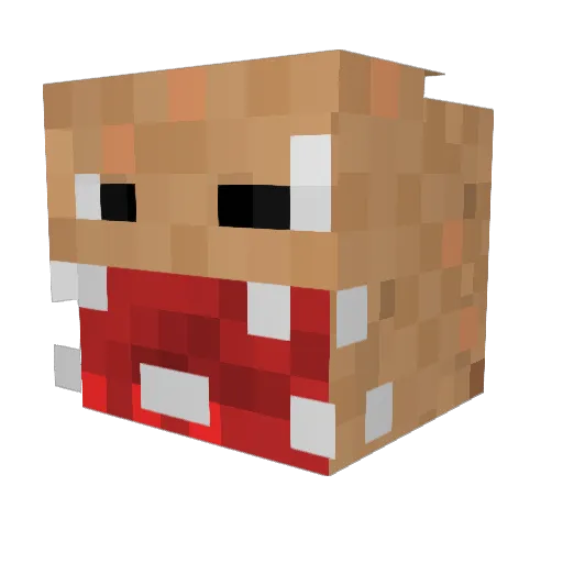 addepol Minecraft avatar head, 3D render